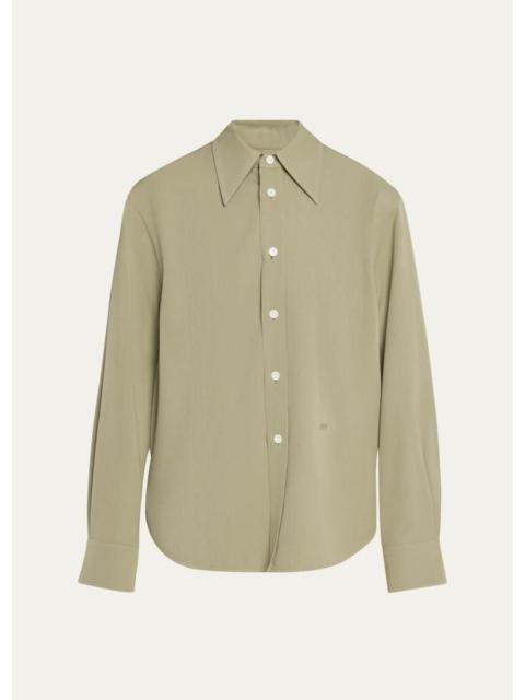 Bottega Veneta Wool Twill Button-Down Shirt