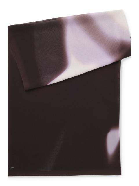 BOSS CHIFFON SHAWL WITH LOGO RIVET