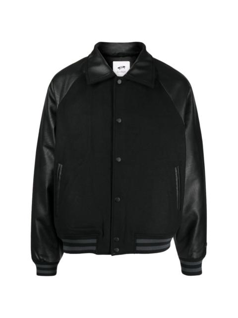 X Goodfight Lettermans panelled bomber jacket