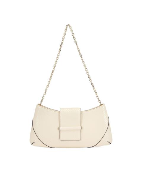 JIMMY CHOO snake-embossed leather shoulder bag