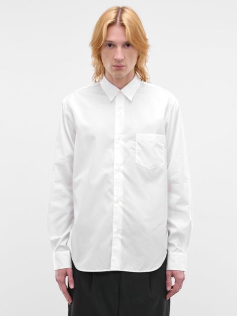 Comme des Garçons Homme White Cotton Button-Up Shirt