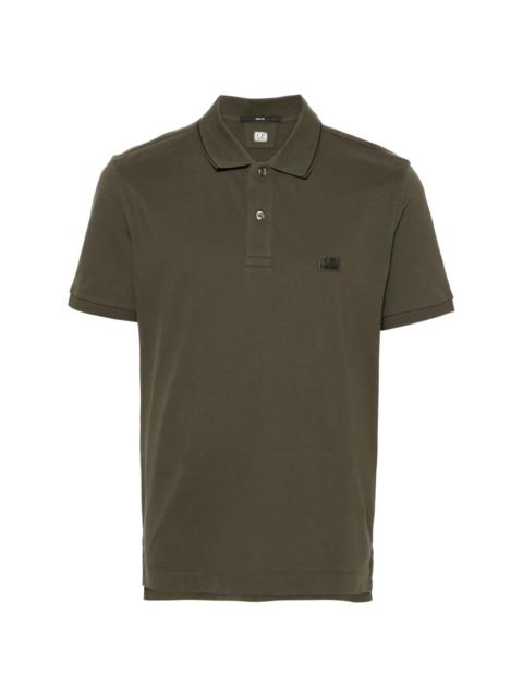 logo-patch piquÃ© polo shirt