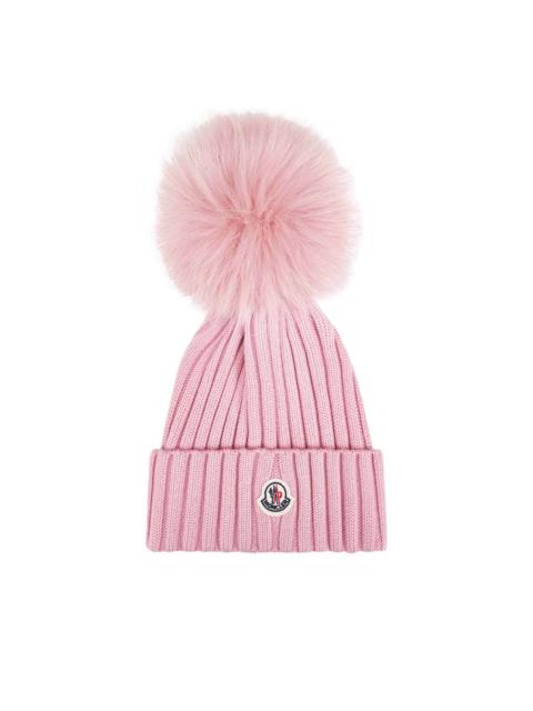 Moncler ribbed pom-pom beanie
