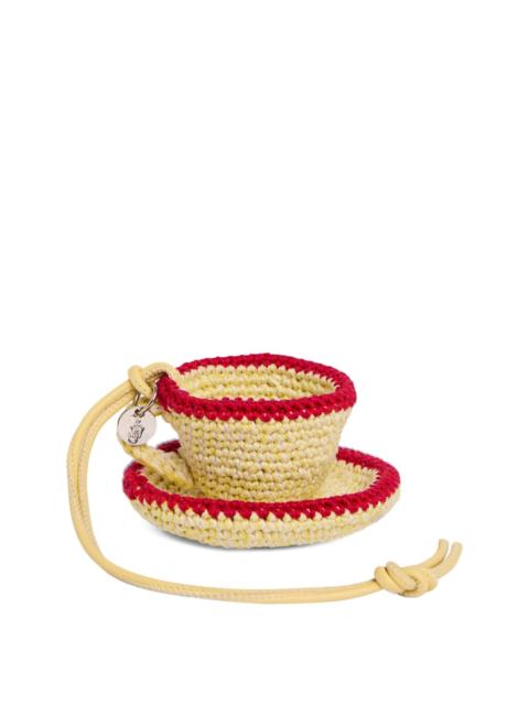 JW Anderson crocheted teacup bag charm