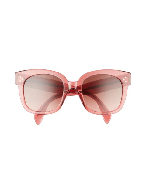 Bold 3 Dots 54mm Gradient Square Sunglasses in Pink /Gradient Bordeaux