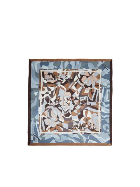 LANCEL geometric-patterned scarf