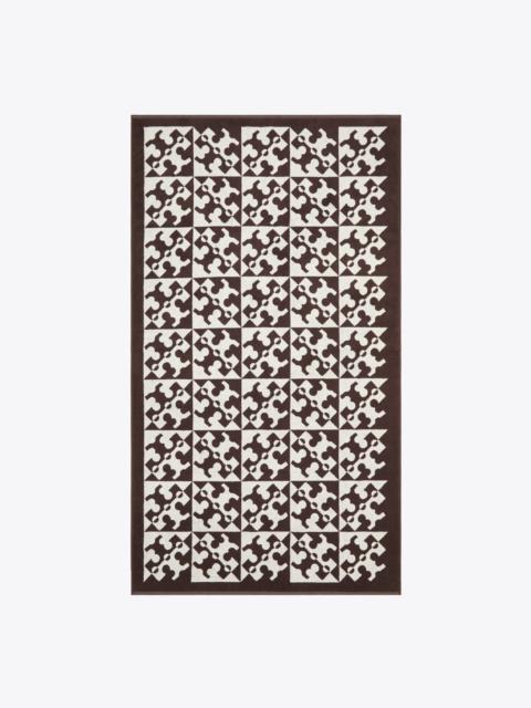 TORY BURCH Diagonal T Jacquard Towel