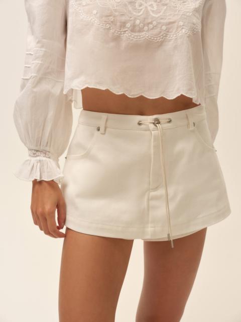 For Love & Lemons Agnes Denim Skort
