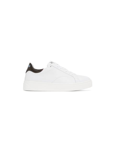 Lanvin White & Brown Leather DDB0 Sneakers