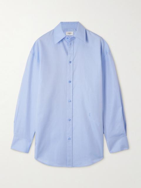 SAINT LAURENT Oversized Cotton Oxford Shirt