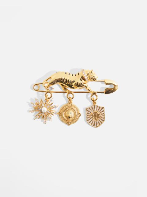 CAMILLA PALAIS AETHERIA PENDANT BROOCH GOLD