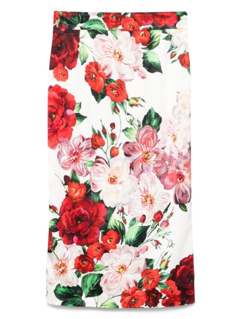 Dolce & Gabbana floral midi skirt