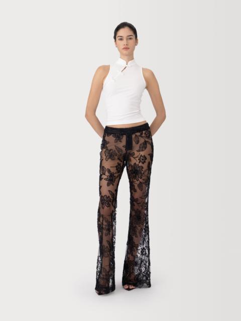 SAU LEE ASTRID EMBELLISHED LACE PANT