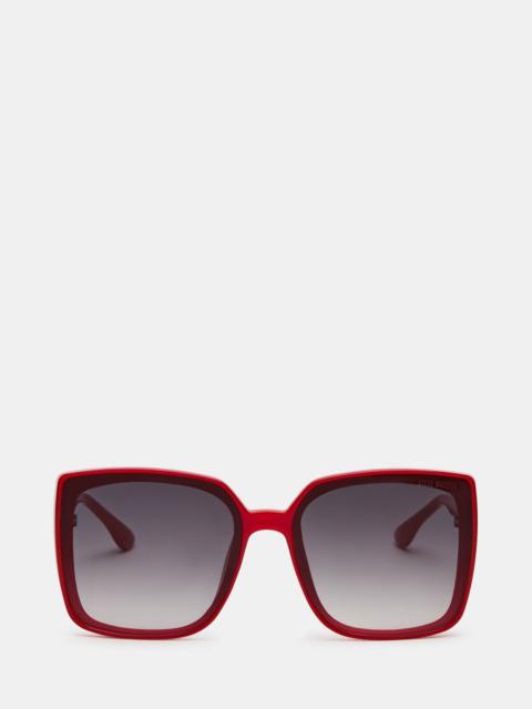 STEVE MADDEN MALERIE SUNGLASSES RED