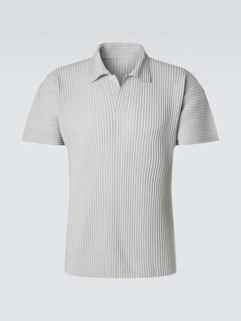 ISSEY MIYAKE Basics pleated polo shirt