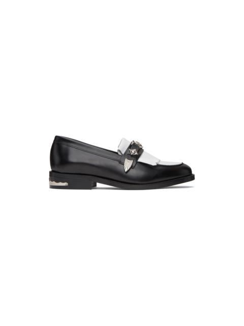 TOGA VIRILIS Black & White Leather Loafers