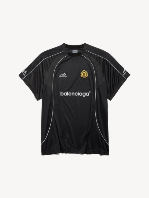 BALENCIAGA Men's Soccer Oversized T-shirt in Black