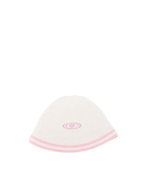 logo-plaque striped hat