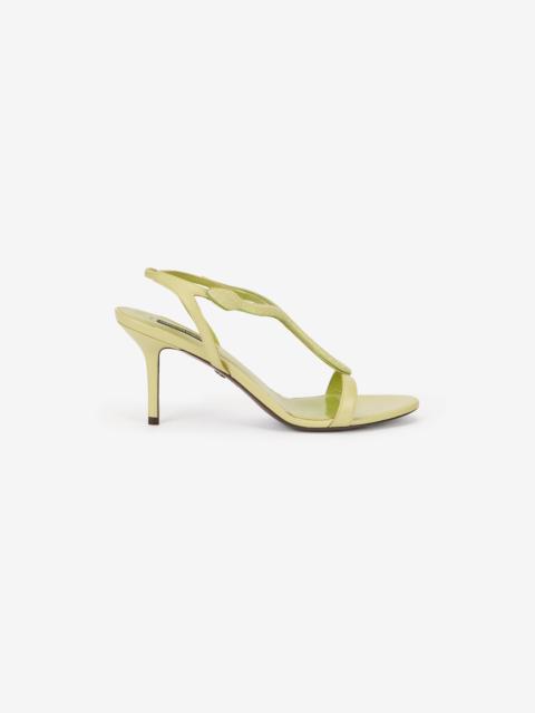 Roberto Cavalli Light Green Leather Pumps