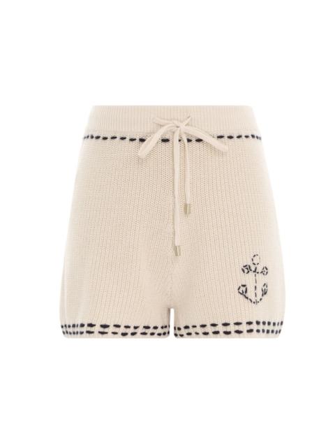 Zimmermann CLOVER KNIT SHORTS