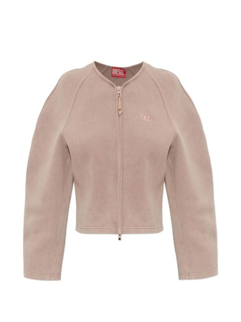 Diesel G-HAVA embroidered-logo cropped jacket
