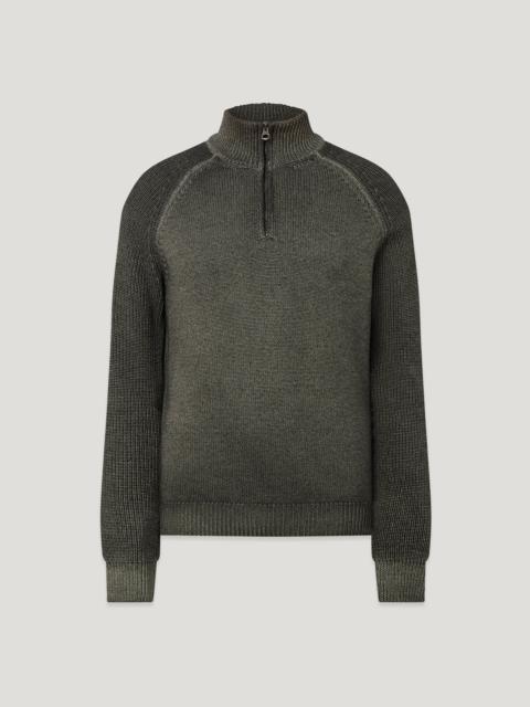 Belstaff GARMENT DYE ASPECT QUARTER ZIP