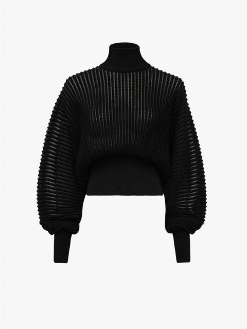 Alaïa RIBBED LUREX JUMPER