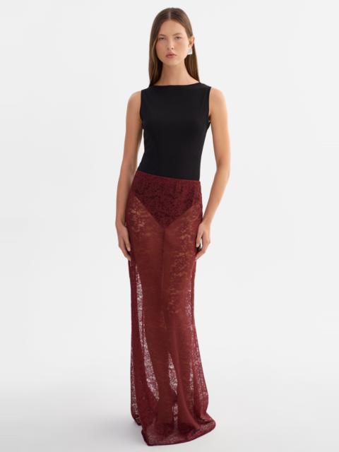 LAMARQUE REN | Lace Maxi Skirt