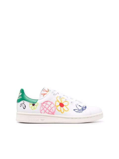 adidas Stan Smith graffiti-print sneakers