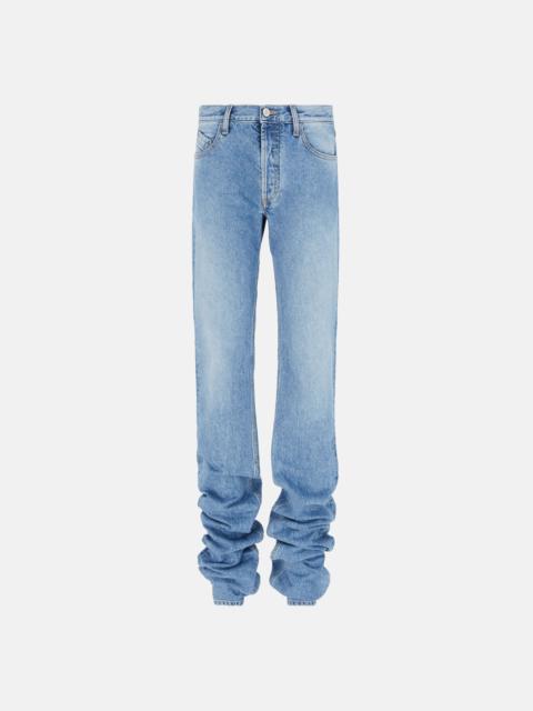 ボトムスその他 The Attico Sky blue jeans with long leg curled at the hem The Attico Sky blue jeans with long leg curled at the hem
