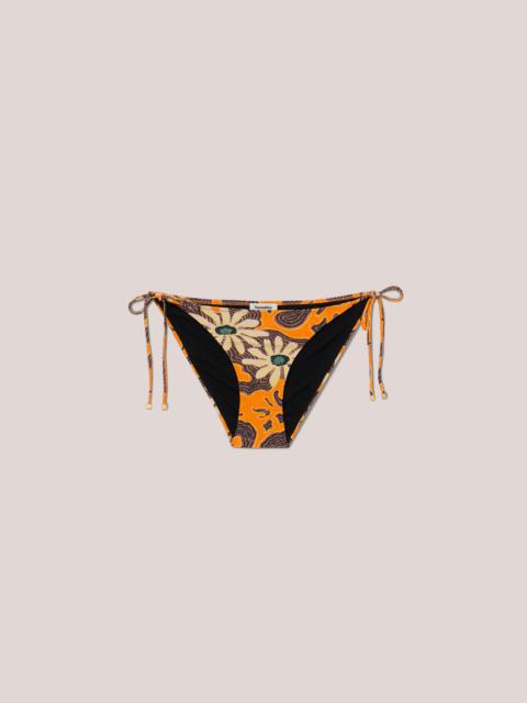 Nanushka JULIE - Matte-stretch floral tie bikini briefs - Orange