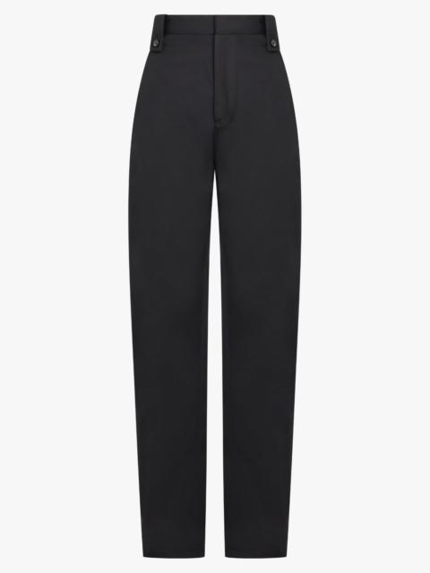 COTTON TWILL TROUSER | BLACK