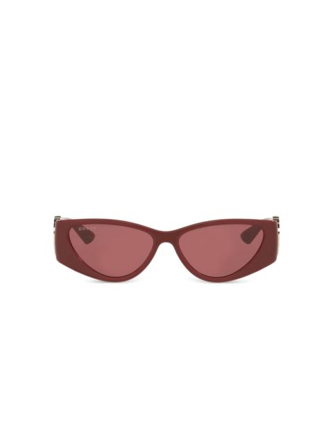 GUCCI GG-logo cat-eye sunglasses