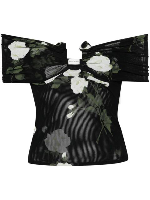 MAGDA BUTRYM off-shoulder cropped blouse