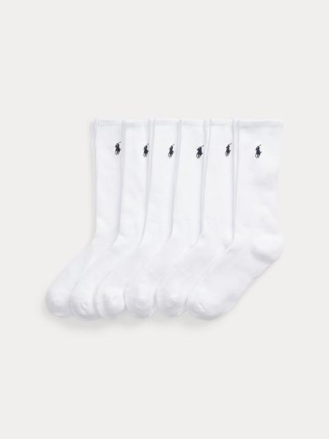 Polo Ralph Lauren Cotton-Blend Crew Sock 6-Pack