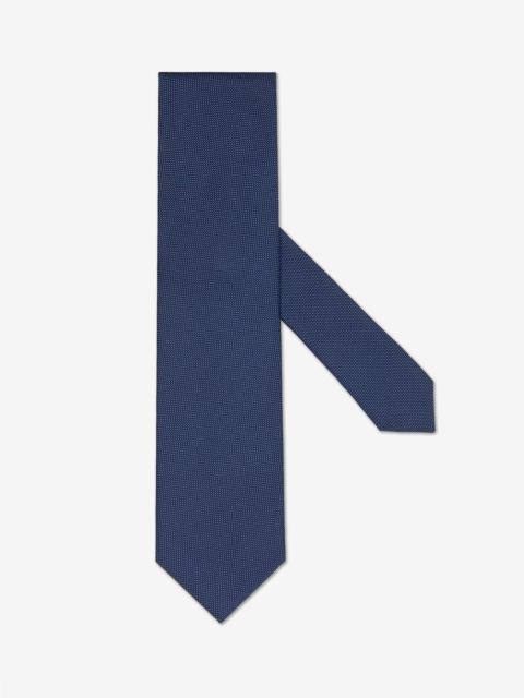 CORNELIANI Navy blue pure silk tie