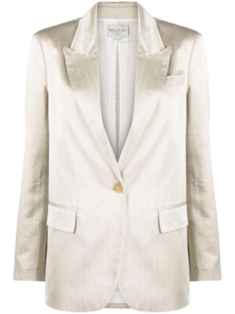 forte_forte single-breasted satin blazer