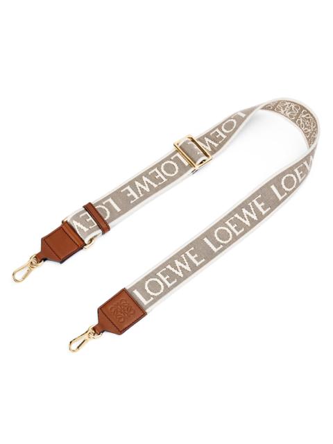 Loewe Women's Anagram Jacquard Bag Strap - Natural Tan