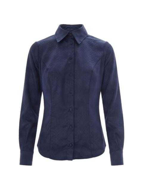 ELISABETTA FRANCHI snake-effect long-sleeve shirt