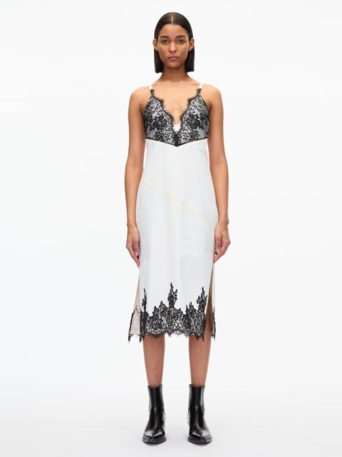 3.1 Phillip Lim Denim Slip Dress With Lace