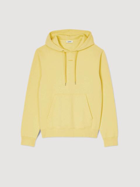 Sandro EMBROIDERED HOODIE