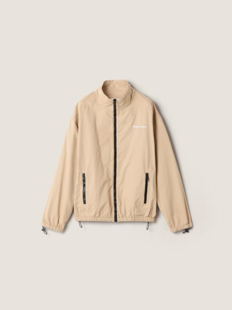 Miu Miu Washed gabardine blouson jacket