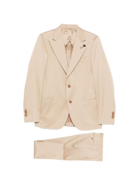 LARDINI single-breasted cotton suit