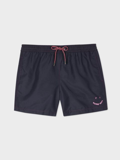 Navy 'Happy' Swim Shorts