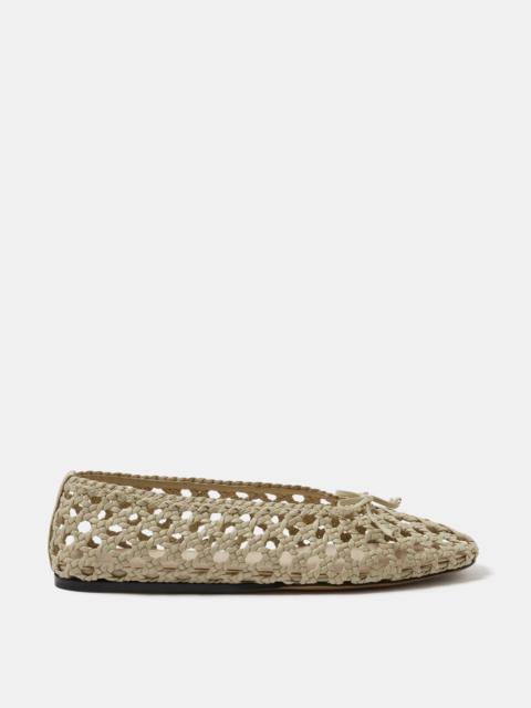 LE MONDE BÉRYL Regency Slipper / Ecru Woven Leather