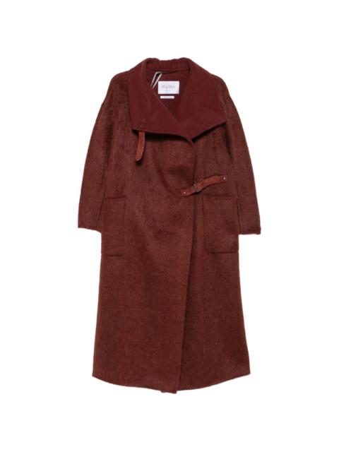 Max Mara buckle-fastening high-neck coat
