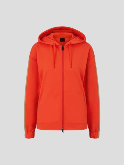 BOGNER ELSIE SWEATSHIRT JACKET IN ORANGE