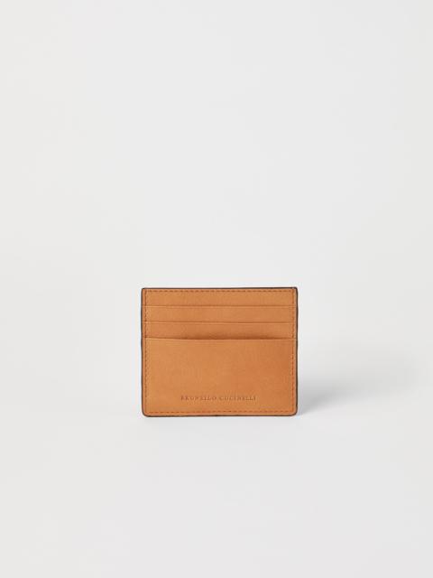 Brunello Cucinelli Cowhide mini card case