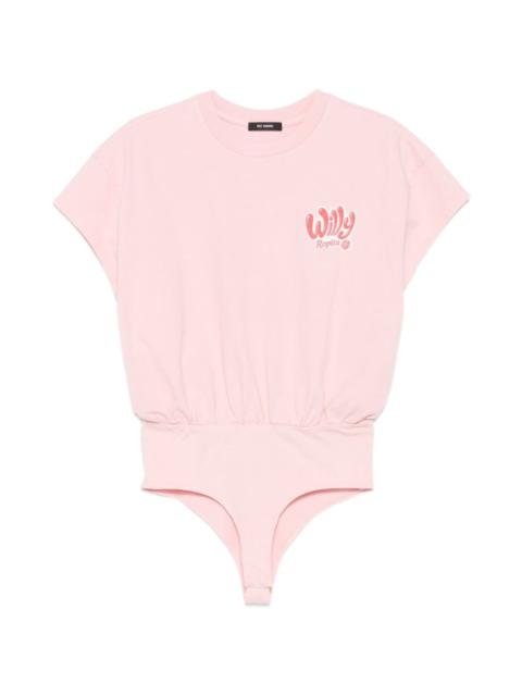 WILLY CHAVARRIA logo-print bodysuit