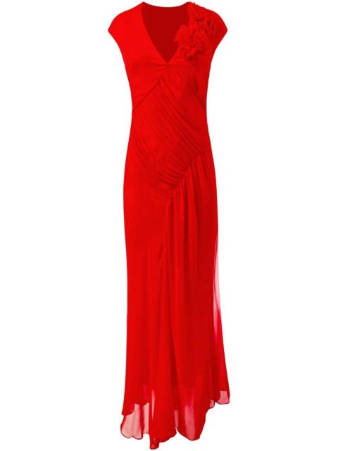 Alejandra Alonso Rojas draped chiffon dress